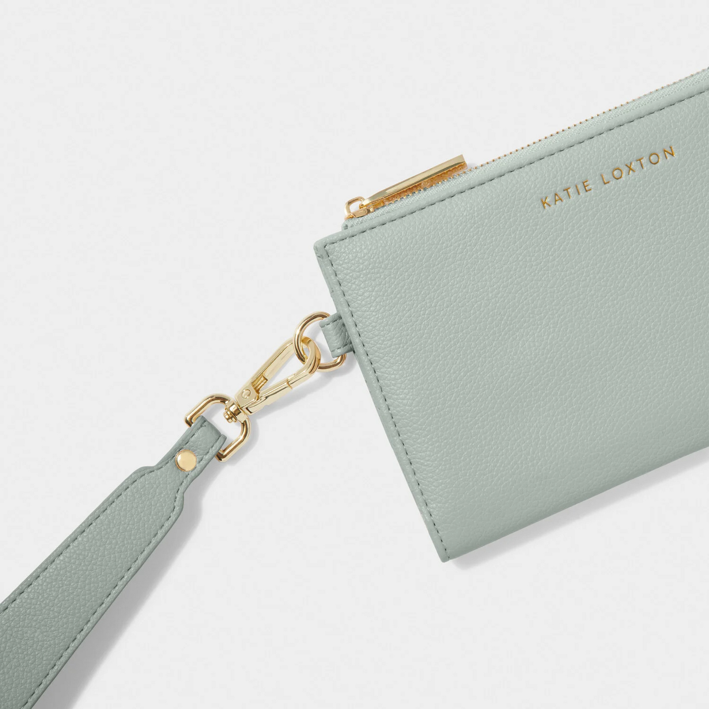 KATIE LOXTON ZANA WRISTLET PURSE DUCK EGG BLUE