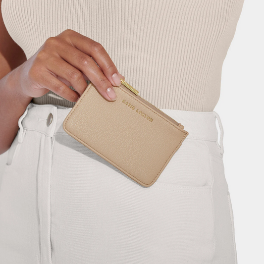 KATIE LOXTON HANA CARDHOLDER LIGHT TAUPE