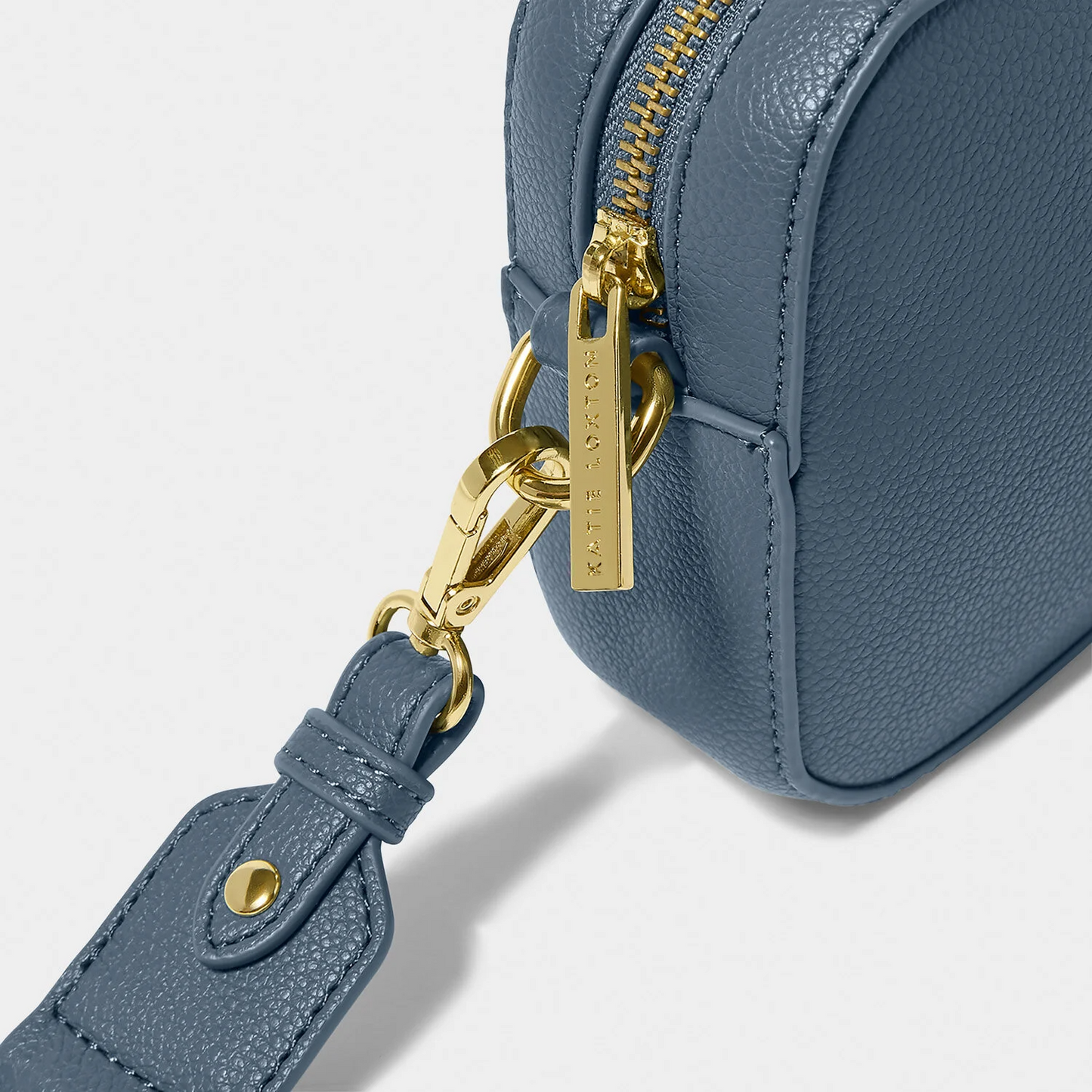 KATIE LOXTON ZANA MINI CROSSBODY BAG WITH CANVAS STRAP NAVY