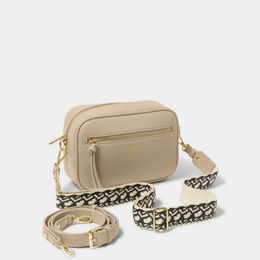 KATIE LOXTON HALLIE CROSSBODY BAG LIGHT TAUPE