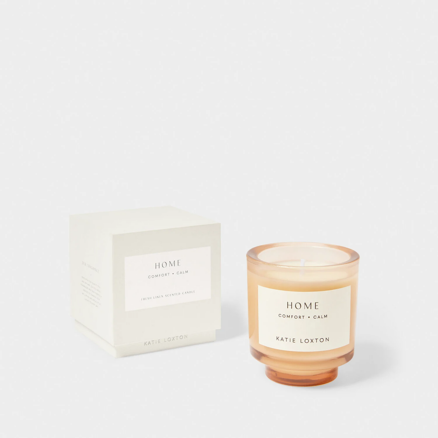 KATIE LOXTON CANDLE 'HOME' FRESH LINEN AND WHITE LILY