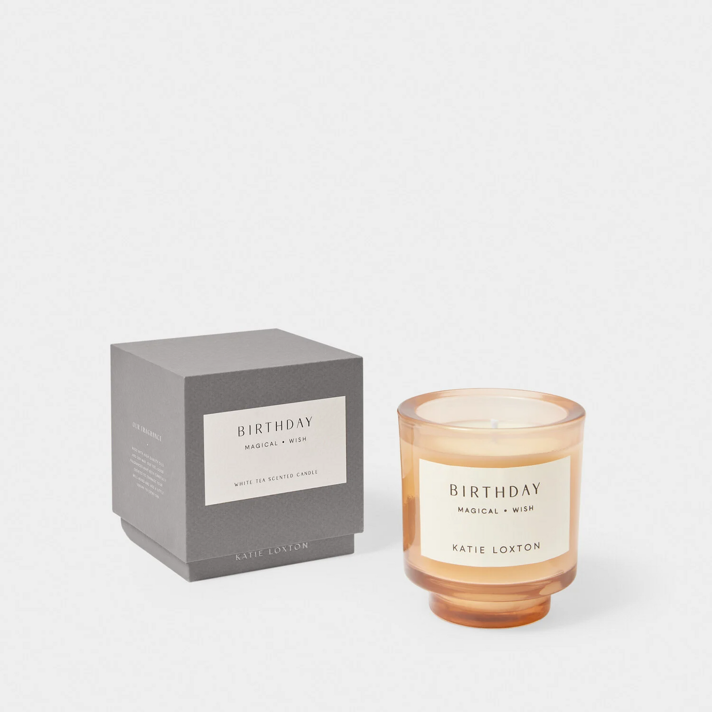 KATIE LOXTON CANDLE 'BIRTHDAY' ENGLISH PEAR AND WHITE TEA