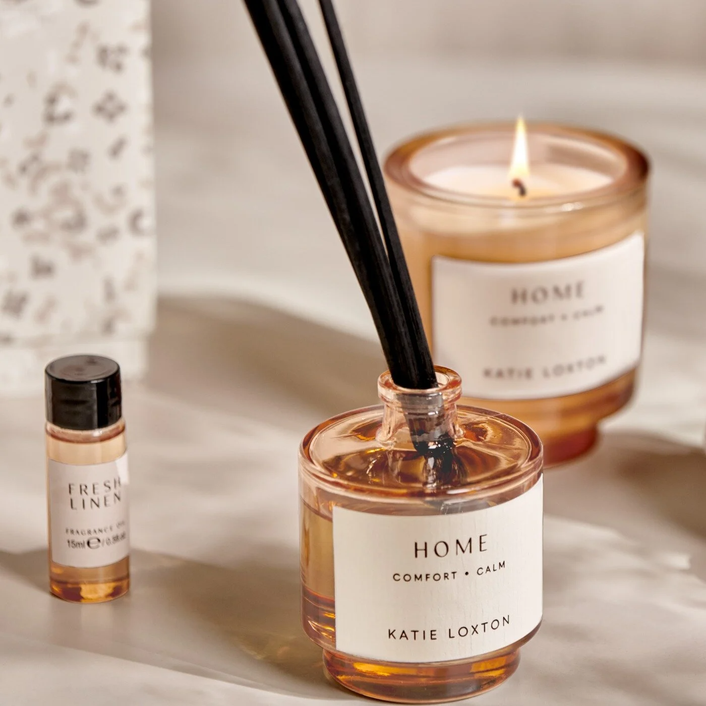 KATIE LOXTON REED DIFFUSER 'HOME' FRESH LINEN AND WHITE LILY