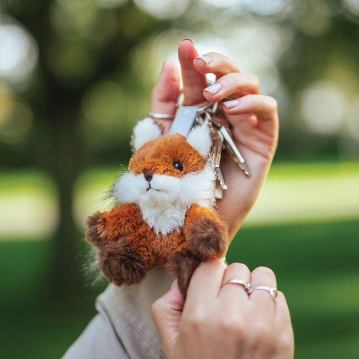 WRENDALE 'AUTUMN' FOX PLUSH CHARACTER KEYRING