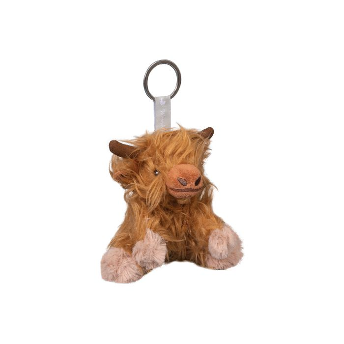 WRENDALE 'GORDON' HIGHLAND COW PLUSH CHARACTER KEYRING