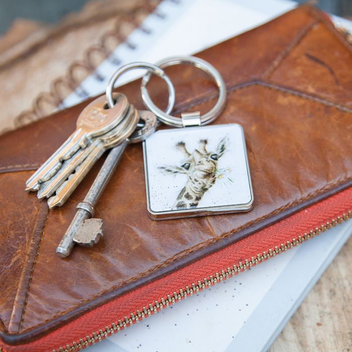 WRENDALE 'FLOWERS' GIRAFFE KEYRING