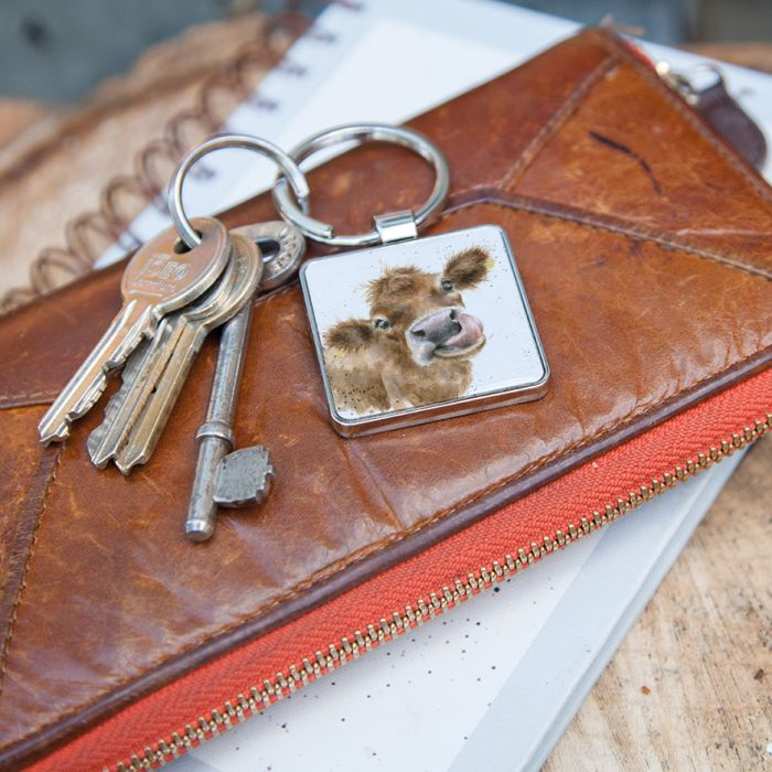 WRENDALE 'MOOOO' COW KEYRING