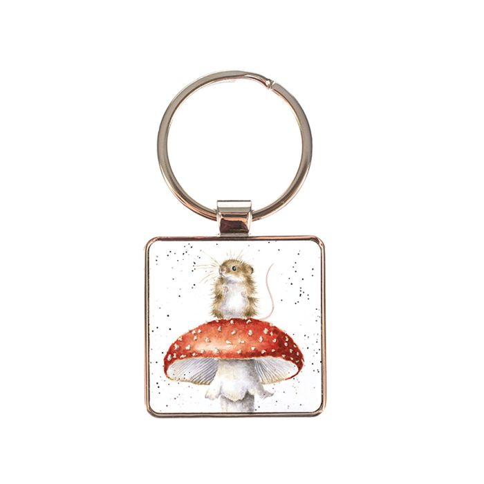 WRENDALE 'HE'S A FUN-GI' MOUSE KEYRING