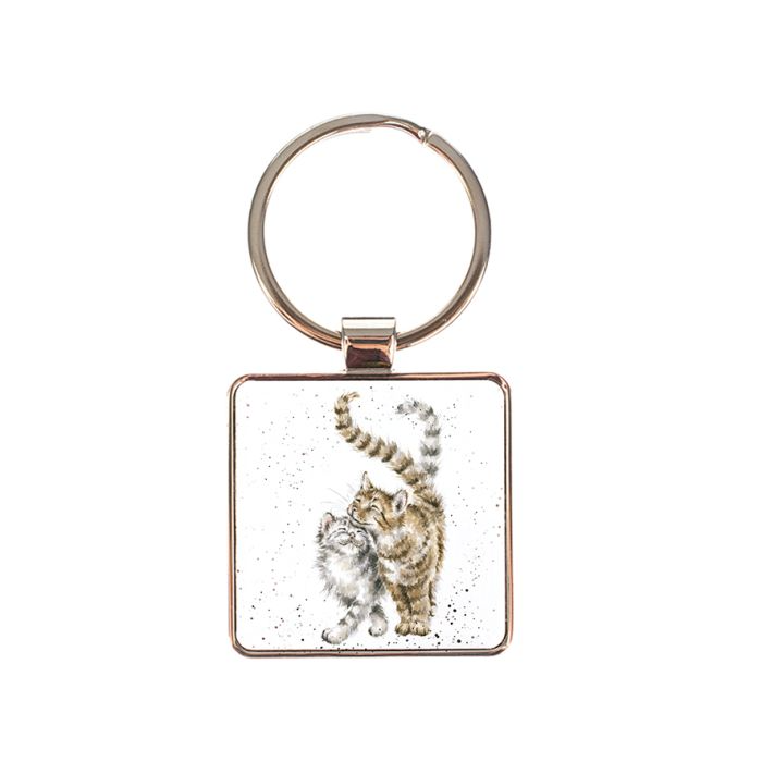 WRENDALE 'FELINE GOOD' CAT KEYRING