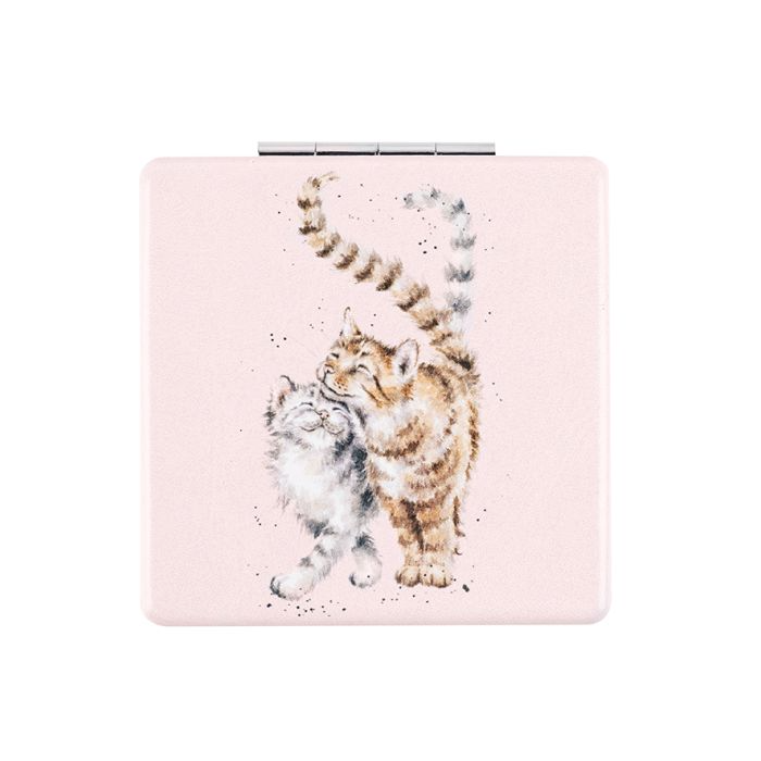 WRENDALE 'FELINE GOOD' CAT COMPACT MIRROR