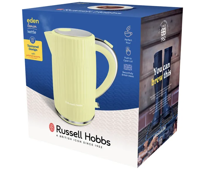 RUSSELL HOBBS EDEN KETTLE LEMON YELLOW