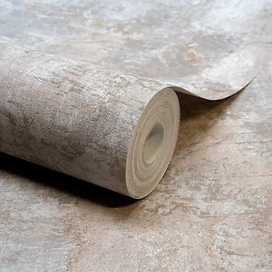 GRANDECO PAUL MONEYPENNY TAUPE CASTELLO PLASTER PATINA WALLPAPER