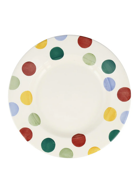 EMMA BRIDGEWATER BIG POLKA DOTS 10 1/2 INCH PLATE