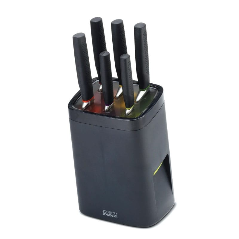 JOSEPH JOSEPH LOCKBLOCK BLACK KNIFE BLOCK SET