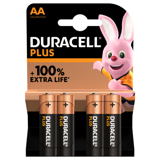 DURACELL PLUS AA ALKALINE BATTERIES