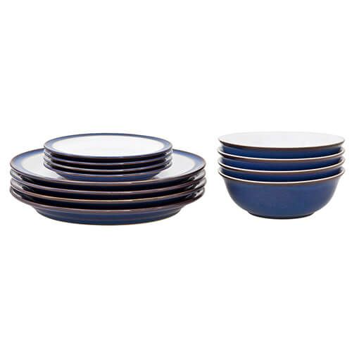 DENBY IMPERIAL BLUE 12 PCE SET