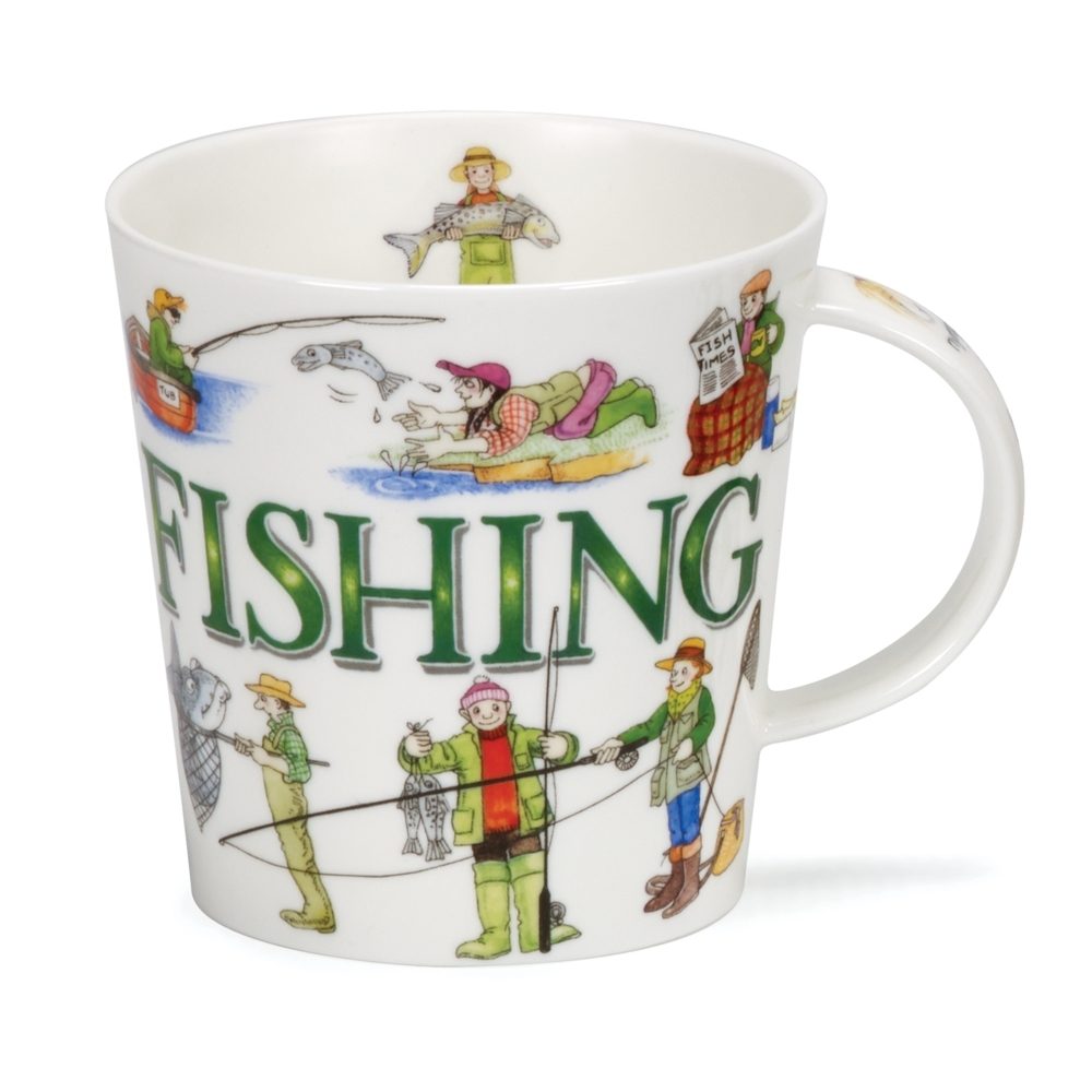 DUNOON CAIRNGORM SPORTING ANTICS FISHING MUG