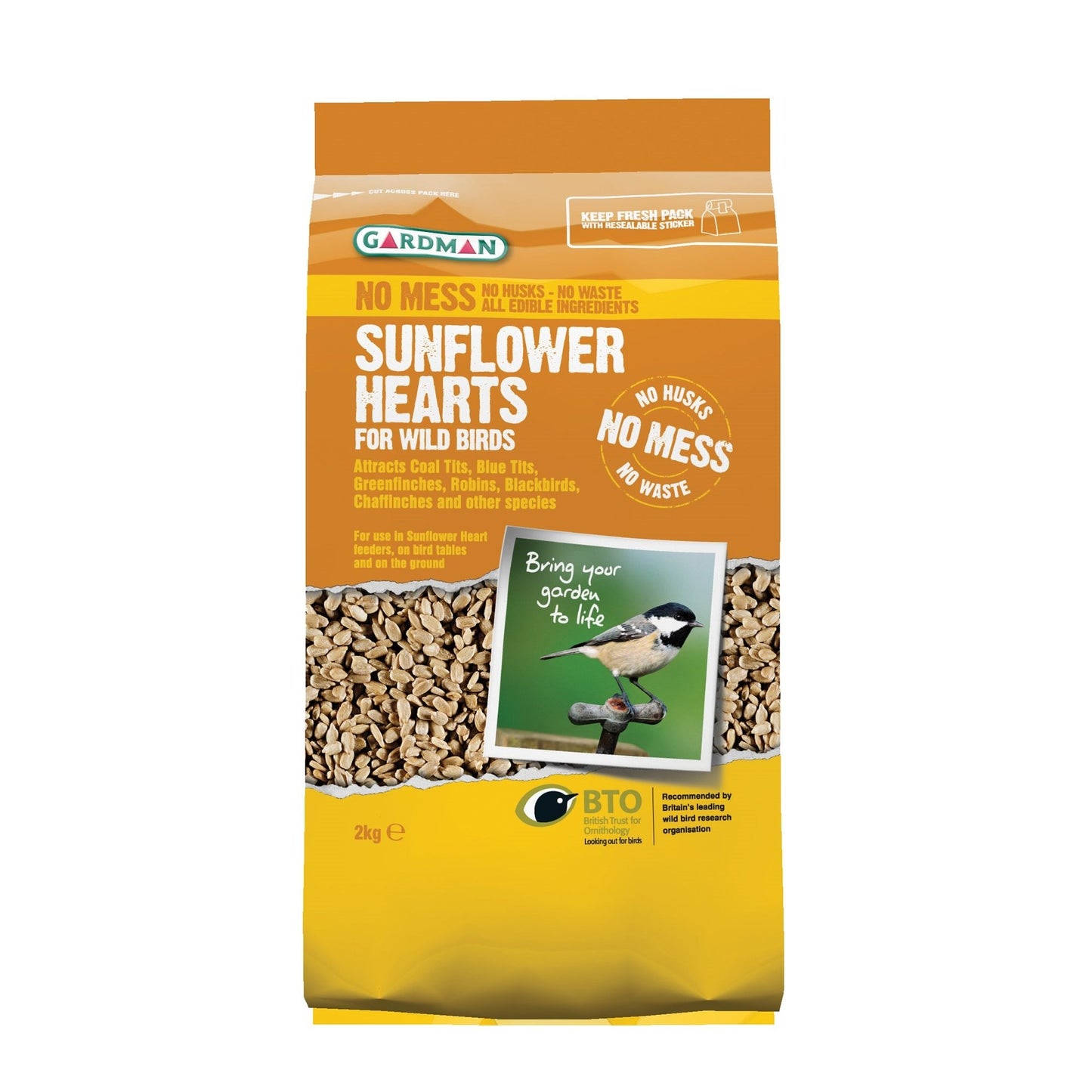 GARDMAN SUNFLOWER HEARTS 2KG