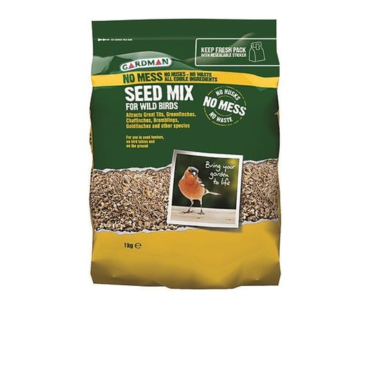 GARDMAN NO MESS SEED MIX 1KG