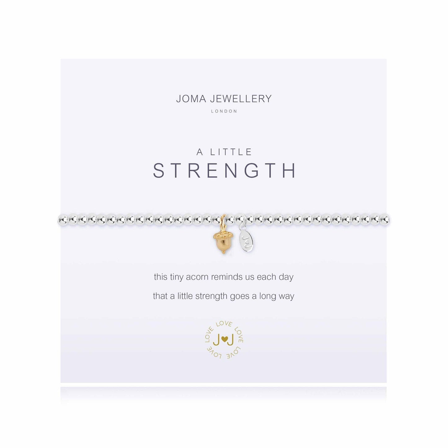 JOMA A LITTLE STRENGTH-GOLD ACORN BRACELET