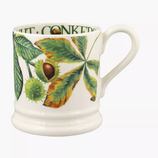 EMMA BRIDGEWATER HORSE CHESTNUT & CONKER 1/2 PINT MUG