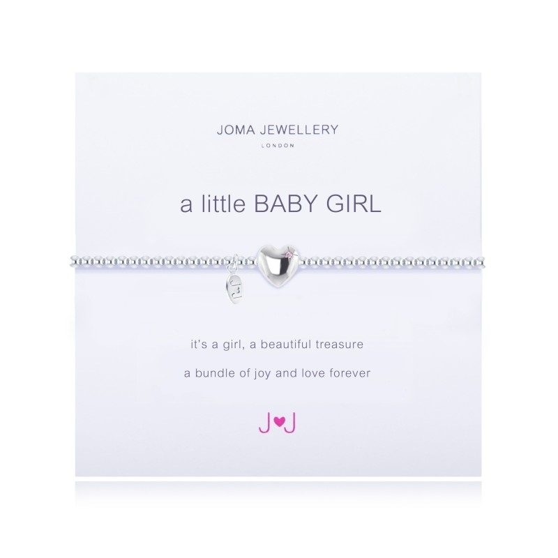 JOMA 'A LITTLE BABY GIRL' BRACELET - SILVER