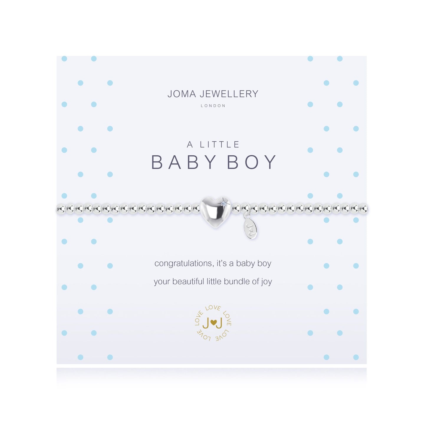 JOMA A LITTLE BABY BOY SILVER BRACELET