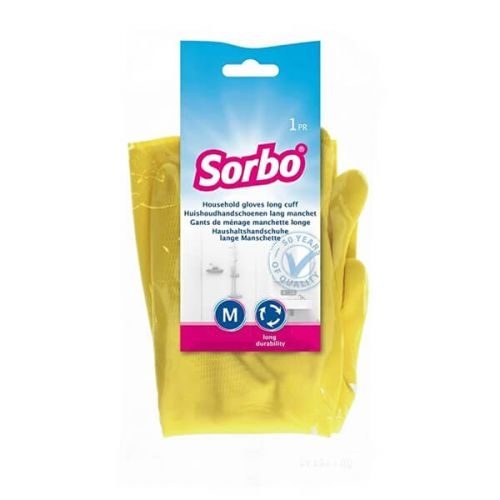 SORBO HOUSEHOLD STRONG GLOVE MEDIUM YELLOW