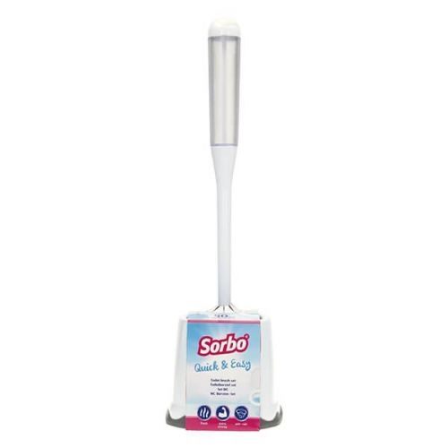 SORBO QUICK & EASY TOILET BRUSH SET WHITE