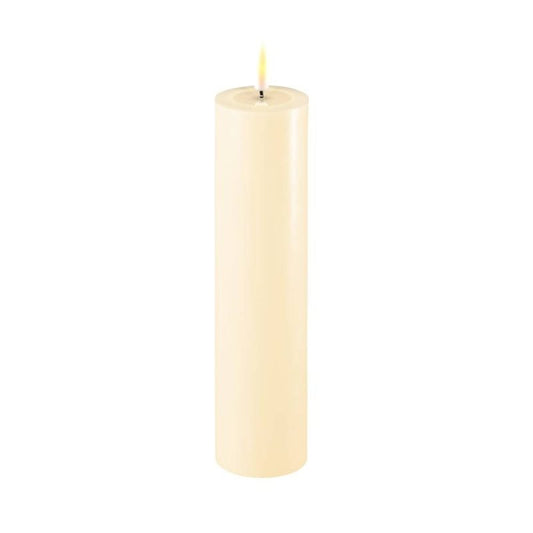 DELUXE HOMEART CREAM LED CANDLE - 7.5CM * 15CM