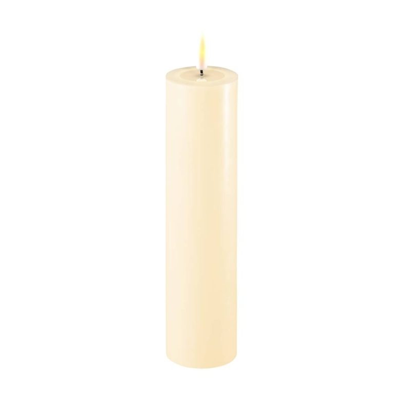 DELUXE HOMEART CREAM LED CANDLE - 10CM * 20CM