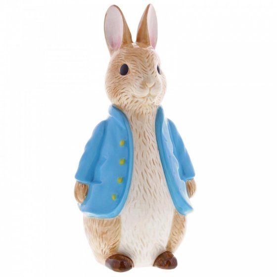 ENESCO PETER RABBIT SCULPTED MONEY BANK