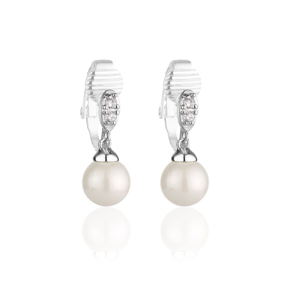 NEWBRIDGE CLIP ON EARRINGS WITH PEARL DROP