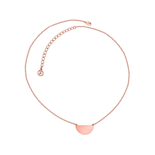 TIPPERARY SKANDI HALF CIRCLE ROSE GOLD PENDANT