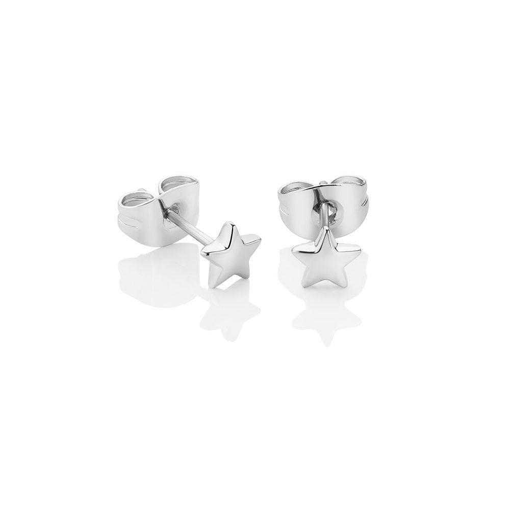 NEWBRIDGE STAR STUD EARRINGS SILVERPLATE