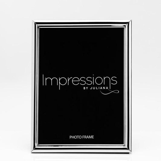 IMPRESSIONS SILVER PLATED PHOTO FRAME WITH BEVELLED EDGE - 5*7"