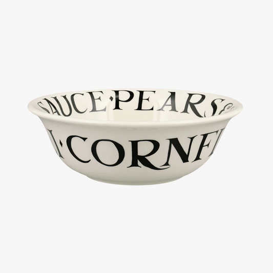 EMMA BRIDGEWATER BLACK TOAST CEREAL BOWL