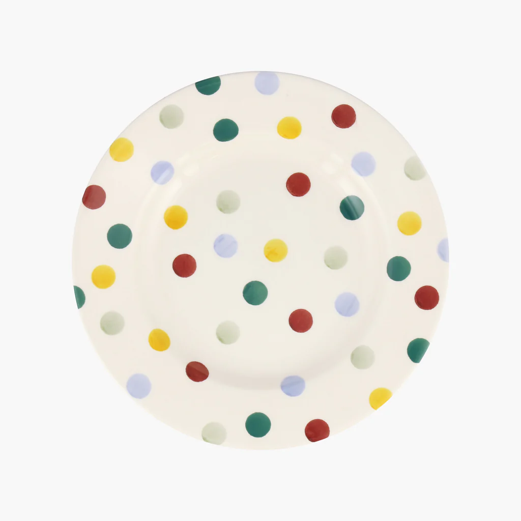 EMMA BRIDGEWATER POLKA DOT 8 1/2" PLATE