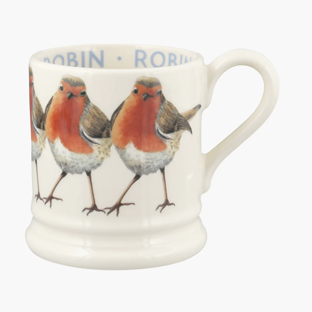 EMMA BRIDGEWATER ROBIN 1/2 PINT MUG