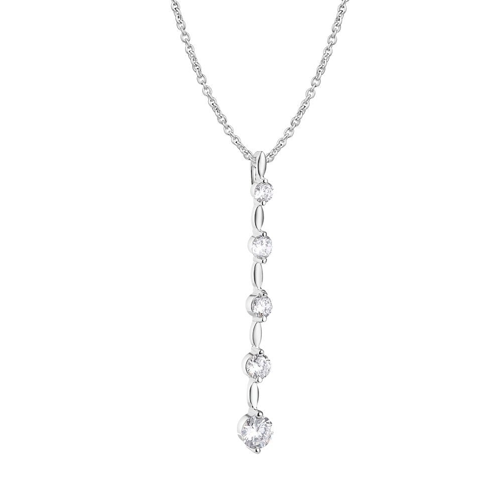 NEWBRIDGE DROP PENDANT 5 CLEAR STONES