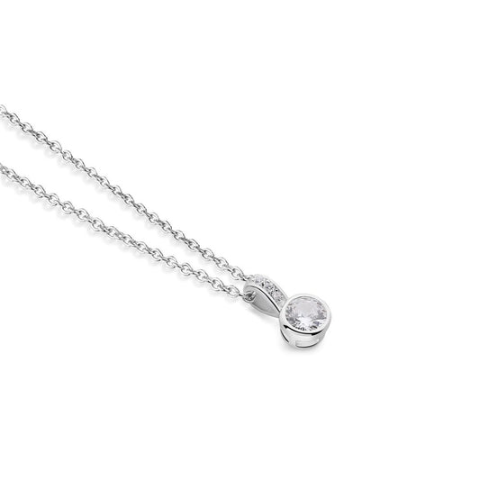 NEWBRIDGE DROP PENDANT WITH LARGE CLEAR STONE