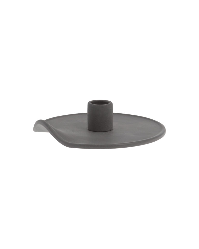 STOREFACTORY EKARP-LARGE DARK GREY CANDLESTICK