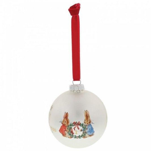 ENESCO PETER RABBIT MY FIRST CHRISTMAS BAUBLE