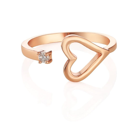 NEWBRIDGE ROSE GOLD PLATE HEART RING