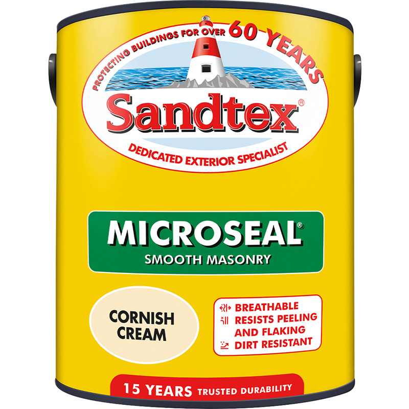 SANDTEX MASONRY PAINT 2.5L - CORNISH CREAM