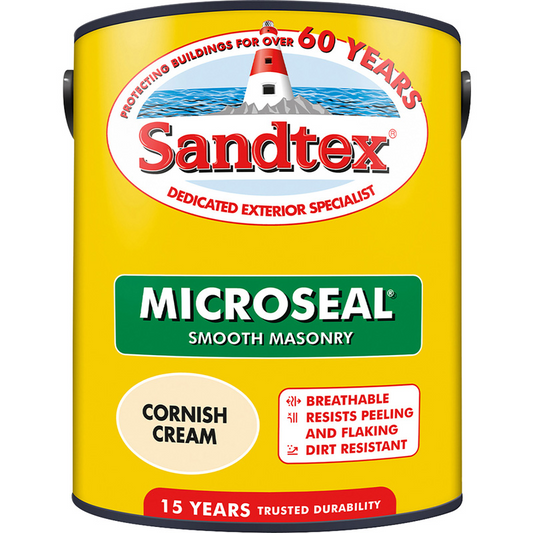 SANDTEX MASONRY PAINT 2.5L - CORNISH CREAM