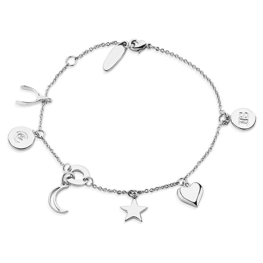 NEWBRIDGE SILVER PLATED BRACELET WITH CHARMS