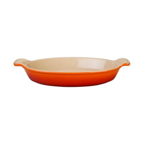 LE CREUSET DEEP OVAL DISH 28CM VOLCANIC