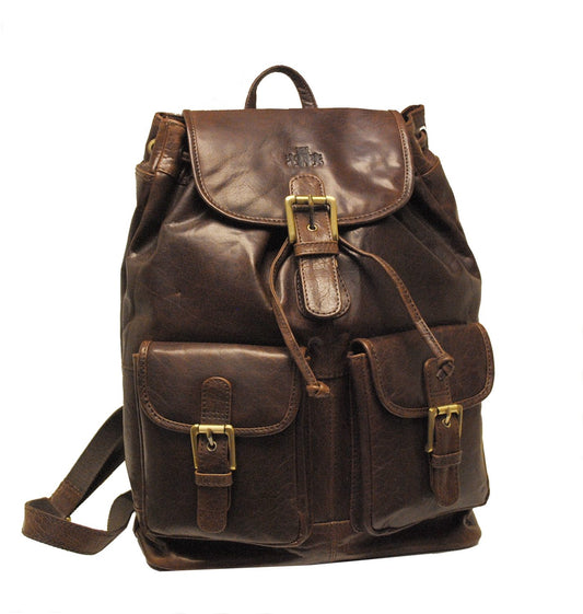 ROWALLAN NEW CONQUEST BROWN LARGE BACKPACK