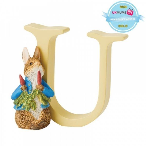 ENESCO "U" PETER RABBIT WITH RADISHES